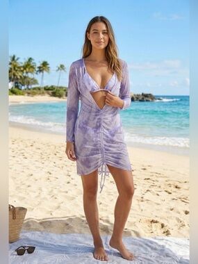 SHEIN | Swim | Black Sheer Swim Cover | Poshmark